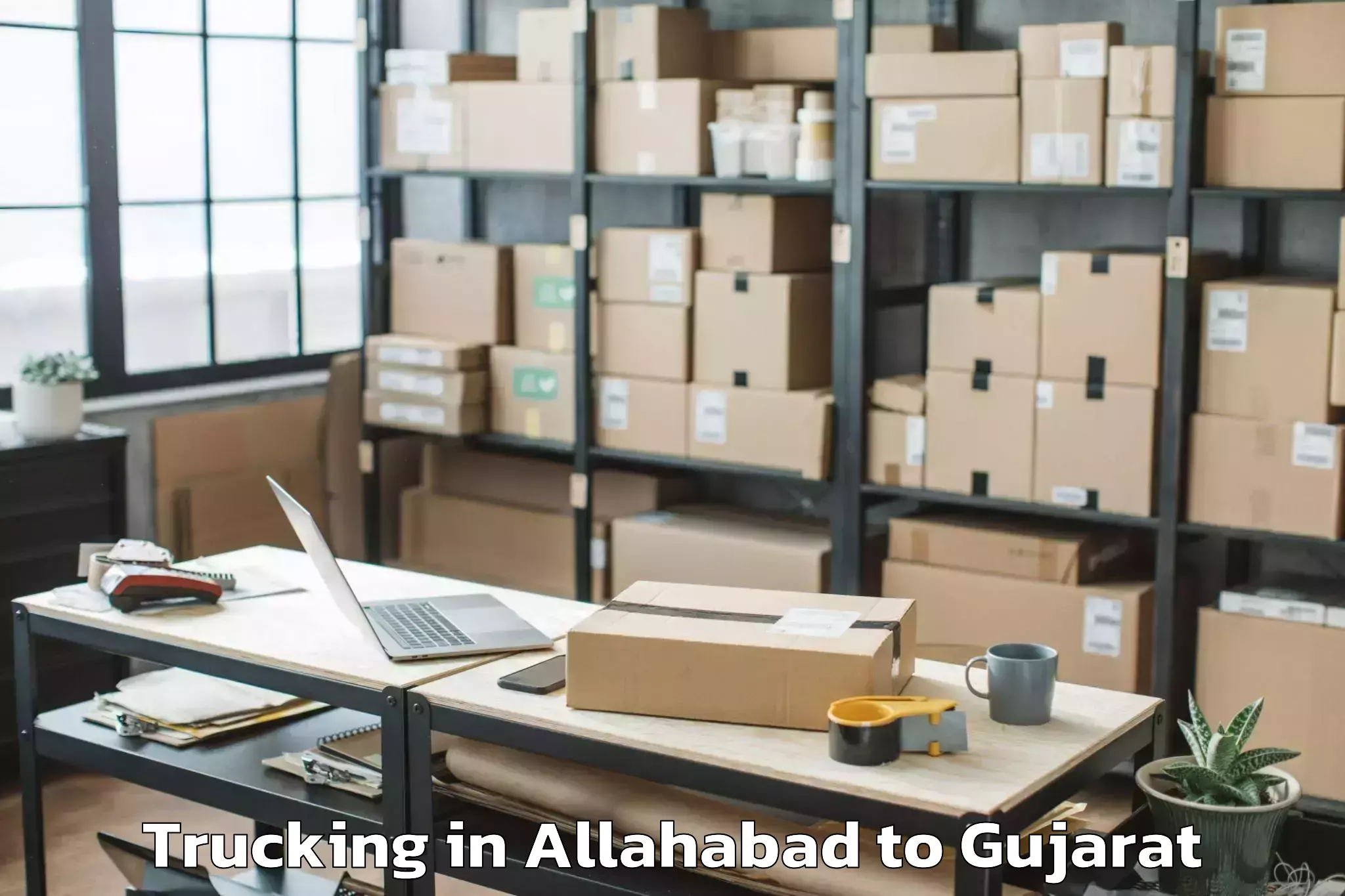 Get Allahabad to Vansda Trucking